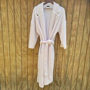 ASOS Design Borg Fleece Neutral Robe Womens Size L